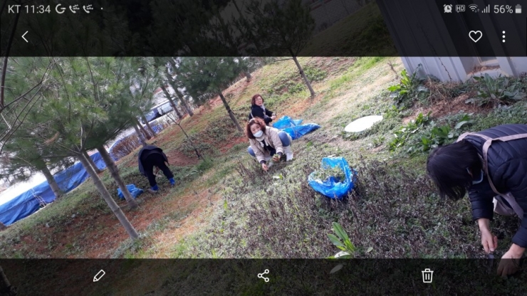 여신도회 개떡 판매 섬김 